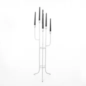 Świeczniki - ŚWIECZNIK BIAŁY LOFT 6 RAMION 100 CM kandelabr - miniaturka - grafika 1