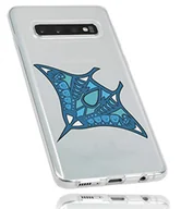 Etui i futerały do telefonów - mumbi Etui kompatybilne z telefonem Samsung Galaxy S10, cienkie etui na telefon komórkowy, z motywem Manta, przezroczyste - miniaturka - grafika 1