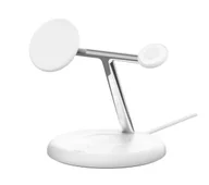 Ładowarki do telefonów - Belkin BOOST CHARGE PRO MagSafe 3w1 iPhone Apple Watch AirPods Biały - miniaturka - grafika 1