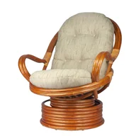 Fotele - RattaNeo Coral f67 fotel bujano-obrotowy koniak - miniaturka - grafika 1