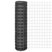 Ogrodzenia - vidaxl Euro ogrodzenie 10 x 1,5 m; z siatki stalowej, szare - miniaturka - grafika 1