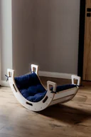 Kołdry i poduszki dla dzieci - Bertoni-arco Poduszka do bujaka Montessori M granatowa - miniaturka - grafika 1