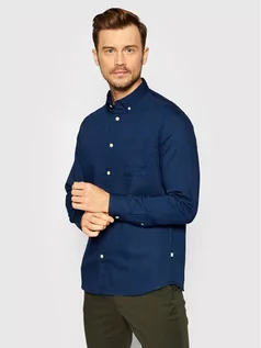 Koszule męskie - Selected Homme Koszula jeansowa Rick 16077358 Granatowy Regular Fit - grafika 1