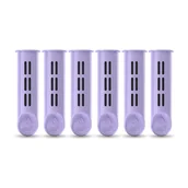 Butelki filtrujące - ZESTAW 6 filtrów do butelki filtrującej Dafi SOFT i SOLID digital lavender - miniaturka - grafika 1