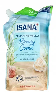 ISANA Mydło w płynie do rąk Breeze Ocean morskie delikatne zapas 850 ml XXL - Mydła - miniaturka - grafika 1