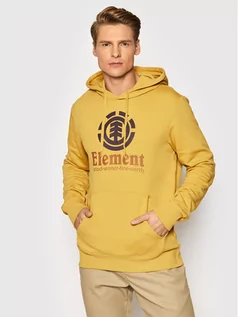 Bluzy męskie - Element Bluza Vertical U1HOB3 Żółty Regular Fit - grafika 1
