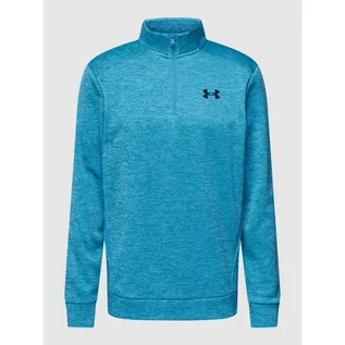 Swetry męskie - Bluza z detalem z logo - Under Armour - grafika 1