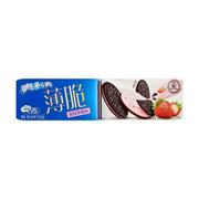 Ciastka - Ciasteczka Oreo Thin Strawberry 95g - miniaturka - grafika 1