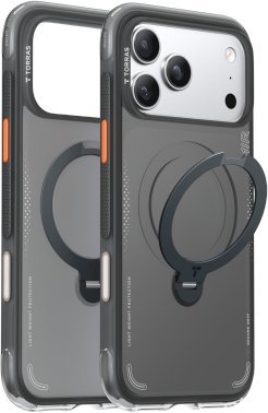 TORRAS Ostand Spin Air - etui do iPhone 17 Pro kompatybilne z MagSafe shadow black