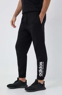 Spodnie męskie - adidas spodnie dresowe kolor czarny z nadrukiem - miniaturka - grafika 1