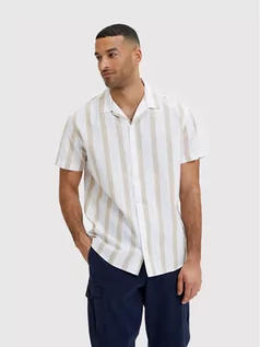 Koszule męskie - Selected Homme Koszula New-Linen 16079055 Beżowy Regular Fit - grafika 1