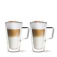 Kubki - Vialli Design Komplet dwóch szklanek do latte Diva 26490 - miniaturka - grafika 1