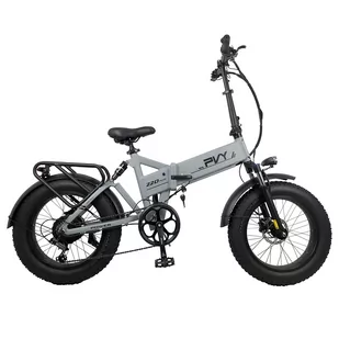 PVY Z20 Plus Folding E-bike, 20*4.0in Fat Tires 500W Motor 50km/h Speed 14.5Ah Battery 50-80km Range 150kg Load - Grey - Rowery - miniaturka - grafika 1