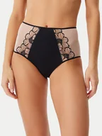 Majtki damskie - Chantelle Figi klasyczne z wysokim stanem Lush C22OC5 Czarny - miniaturka - grafika 1