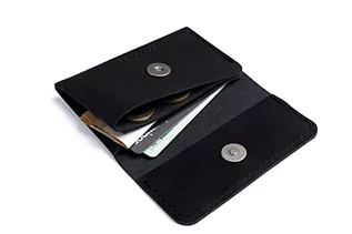 Etui na dokumenty i karty - Citysheep Minimalistyczny portfel etui na karty, 10,5 cm długości x 7 cm szerokości, czarny - grafika 1