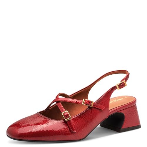 Tamaris Damskie czółenka Sling 1-29661-45, czerwone, 37 EU, czerwony, 37 EU