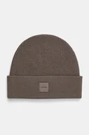 Czapki damskie - Calvin Klein czapka wełniana kolor brązowy wełniana K60K612584 - miniaturka - grafika 1
