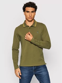 Koszulki męskie - GUESS Polo M1BP36 J1311 Zielony Extra Slim Fit - grafika 1