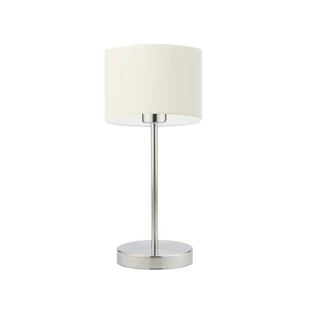 Klasyczna lampa nocna na stolik nocny NICEA na chromowanej nóżce - Lampy stojące - miniaturka - grafika 1