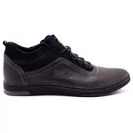 Buty zimowe męskie - Buty męskie zimowe K27F szare - Polbut - miniaturka - grafika 1