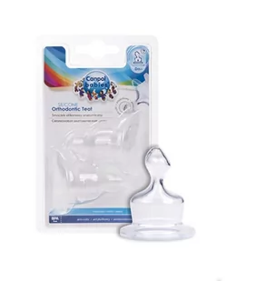 Canpol babies Smoczek silikonowy ortodontyczny mini 2 szt. 18/124 - Smoczki do butelek - miniaturka - grafika 1