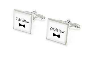 Modne Spinki 3D Koszulowe Dla Zdzisława - Spinki do mankietów i krawatów - miniaturka - grafika 1