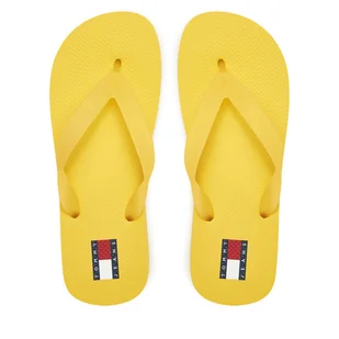 Japonki Tommy Jeans Tjw Logo Flip Flop EN0EN02447 Żółty - Klapki i japonki damskie - miniaturka - grafika 1