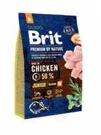 Sucha karma dla psów - Brit Premium By Nature Junior Medium M 3 kg - miniaturka - grafika 1