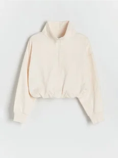 Reserved - Bawełniana bluza - złamana biel - Bluzki dla dziewczynek - miniaturka - grafika 1