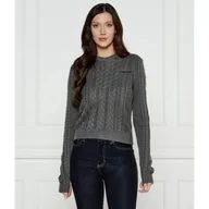 Swetry damskie - Guess Jeans Sweter Regular Fit z dodatkiem wełny - miniaturka - grafika 1
