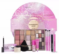 Cienie do powiek - MAKEUP REVOLUTION - SUPERMODEL GLOW - Gift Set - Zestaw prezentowy do makijażu oczu i twarzy - miniaturka - grafika 1