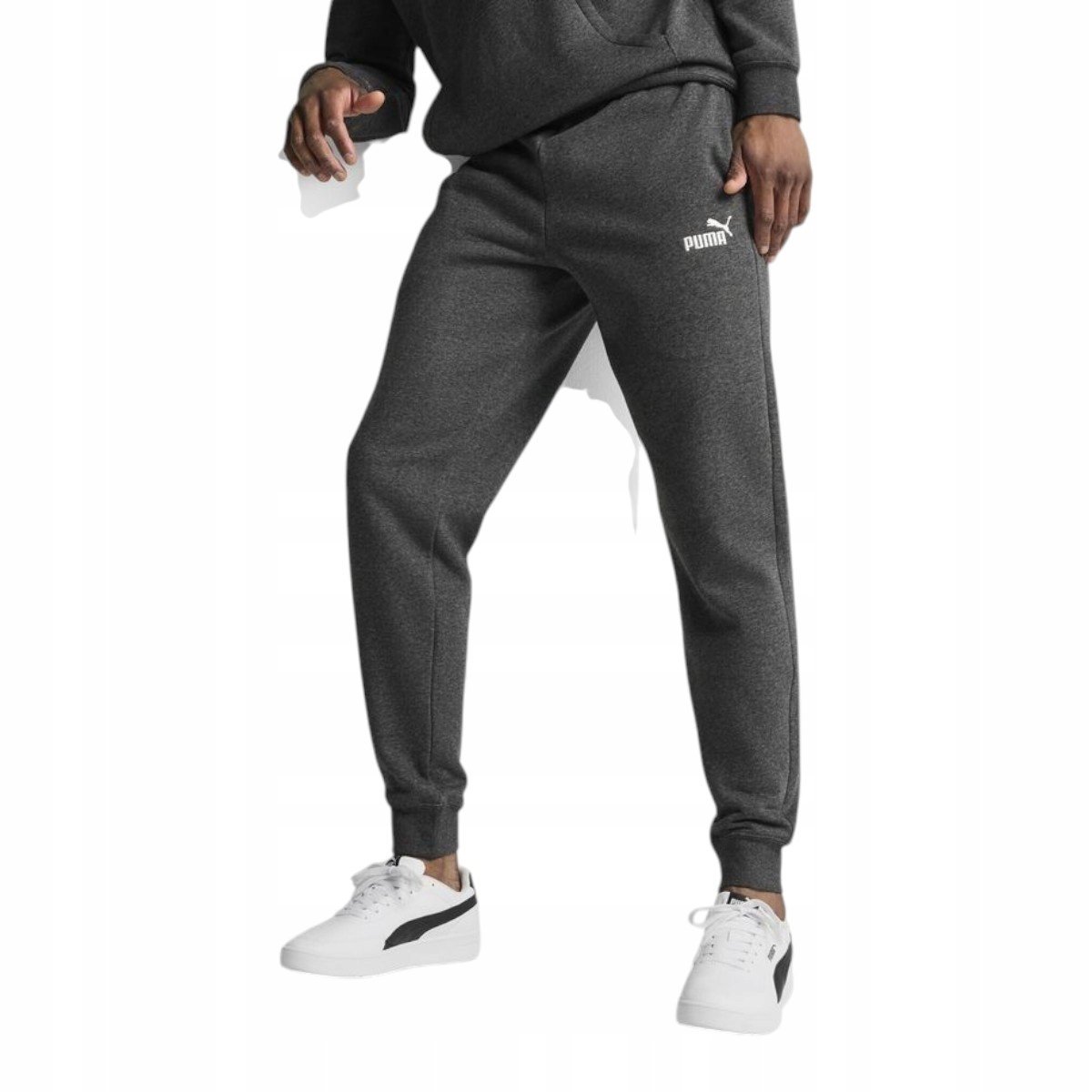 PUMA SPODNIE MĘSKIE DRESOWE ESS NO.1 LOGO SWEATPANTS GRAFITOWE r.XL