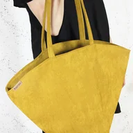 Torebki damskie - Shelly bag torba musztardowa nubuk wodoodporny - miniaturka - grafika 1