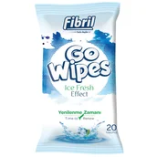Chusteczki nawilżane - Fibril Go Wipes, chusteczki nawilżane, turystyczne, Ice Fresh, 20 sztuk - miniaturka - grafika 1
