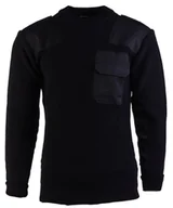 Bluzy męskie - Mil-Tec Bluza Wojskowa Wełniana Czarna - r. 60 - miniaturka - grafika 1