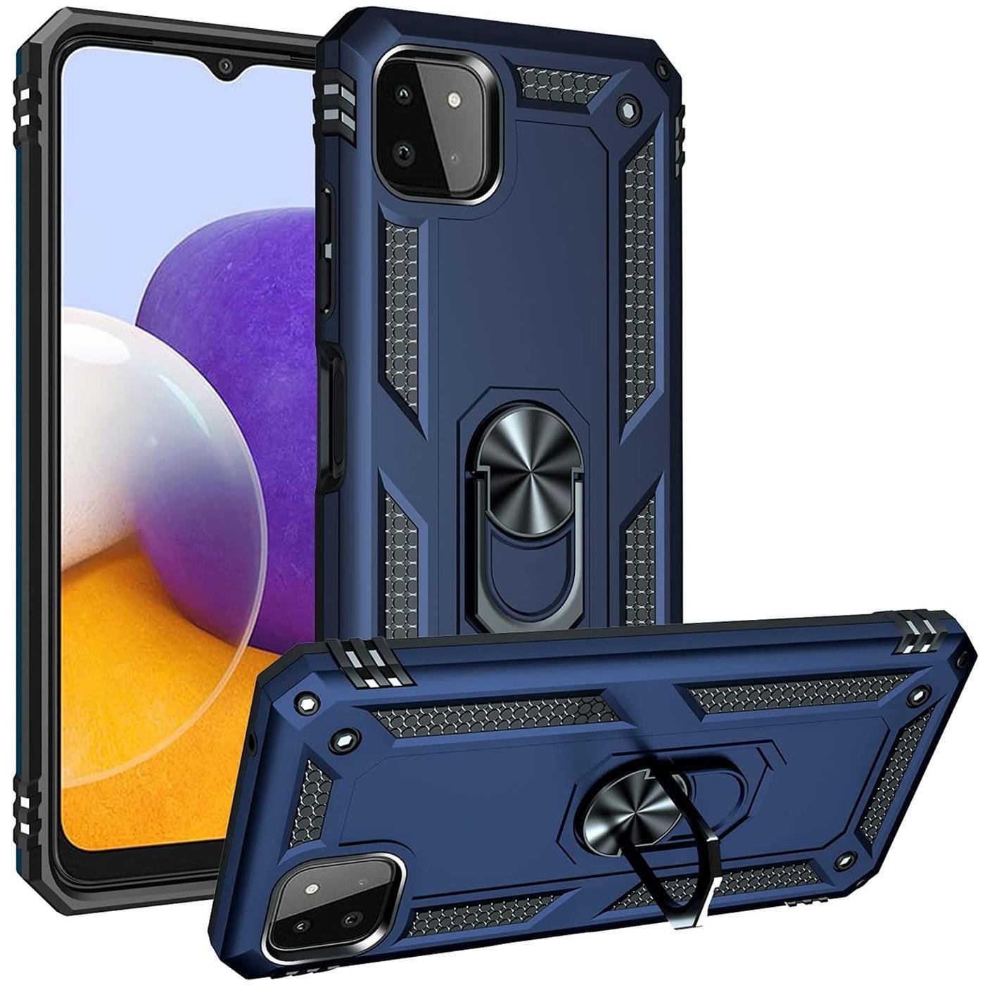 Etui na telefon komórkowy Armor Shield do Samsung Galaxy A22 5G Etui Ultra Hybrid Etui na telefon komórkowy, niebieski