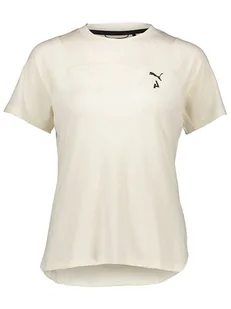Puma Koszulka funkcyjna "Seasons" w kolorze kremowym - Koszulki sportowe damskie - miniaturka - grafika 1