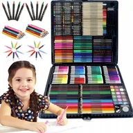 Zabawki kreatywne - ZESTAW ARTYSTYCZNY W WALIZCE 288el KIDDO-04 - miniaturka - grafika 1