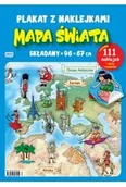 Podręczniki dla szkół wyższych - Mapa świata Plakat z naklejkami - książka - miniaturka - grafika 1