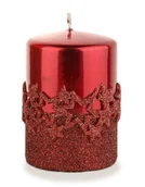 Świece - Art Pol Pol Pl Czerwony Świeca Ice Star Walec Mały 142962 - miniaturka - grafika 1