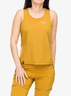 Koszulki i topy damskie - Top damski Salewa Pedroc Dry Hyb Tankt - golden brown - miniaturka - grafika 1