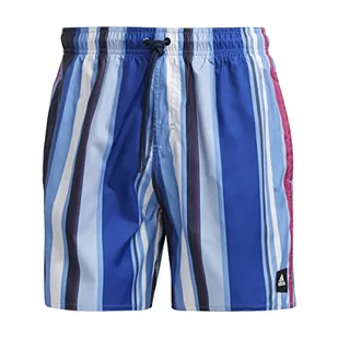 adidas, Striped Clx, kostium kąpielowy, niebieska fusion, L, męski - Kąpielówki męskie - miniaturka - grafika 1