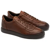 Półbuty męskie - Półbuty męskie skórzane Ryłko IDVC12__3CXF brązowe 41 - miniaturka - grafika 1