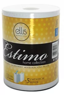Ellis Ręcznik w roli Estimo 50m 2 warstwy celuloza 250 listków 2998 - Ręczniki papierowe - miniaturka - grafika 2
