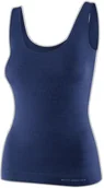 Koszulki i topy damskie - TA1059W Koszulka damska bez rękawów COMFORT MERINO granatowy XL - miniaturka - grafika 1