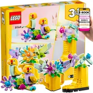 Klocki - ZESTAW LEGO KWIATY 3w1 – KONEWKA, PTASZKI I KALOSZ 31149• PIĘKNA DEKORACJA + PREZENT DLA DZIECKA 8+ • KLOCKI LEGO DLA DZIEWCZYNKI + EBOOK-3 - miniaturka - grafika 1