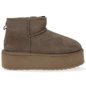 Botki damskie - Buty Emu Australia Stinger Micro Flatform W13082CORI - brązowe - miniaturka - grafika 1