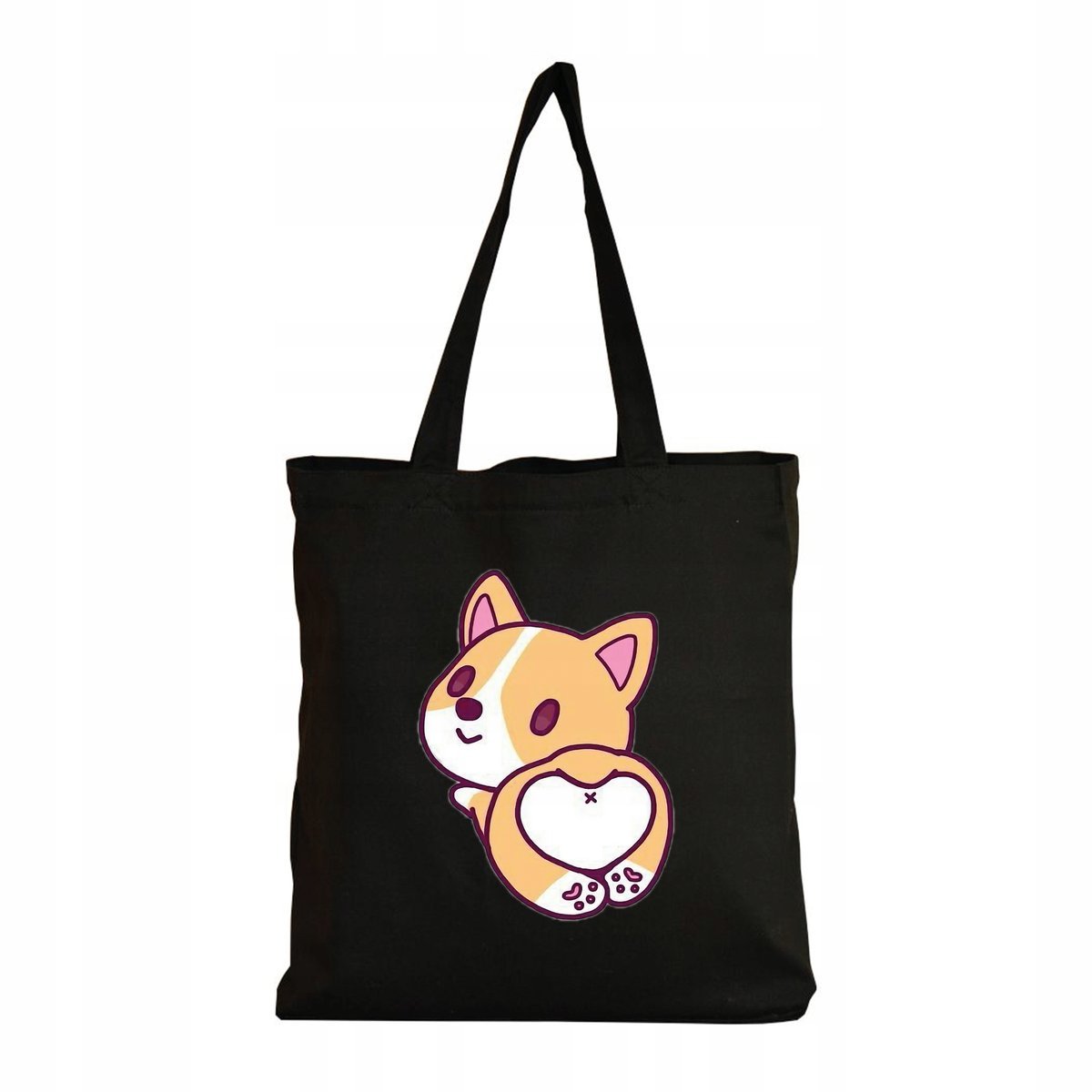 Eko Torba na ramię Zakupy Shopper Torebka Bawełniana Eco Akita Shiba Pies 2