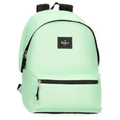 Torby na laptopy - Pepe Jeans Aris Colorful Dwukomorowy Plecak Na Laptopa 15,6 cala Zielony 31 x 44 x 17,5 cm Poliester by Joumma Bags, Zielony, dwukomorowy plecak na laptopa - miniaturka - grafika 1