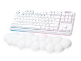 Logitech G G715 klawiatura RF Wireless + Bluetooth QWERTY Duński, Fiński, Norweski, Szwecki Biały - Klawiatury - miniaturka - grafika 1